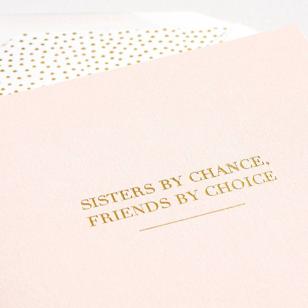 Sisters by Chance Birthday Card