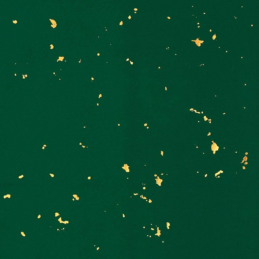 Gold Fleck On Green Stone Wrapping Paper