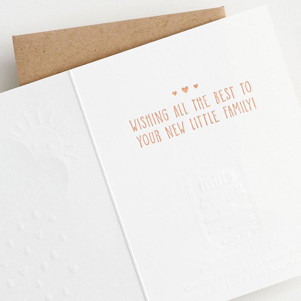 Showering You With Love Baby Card