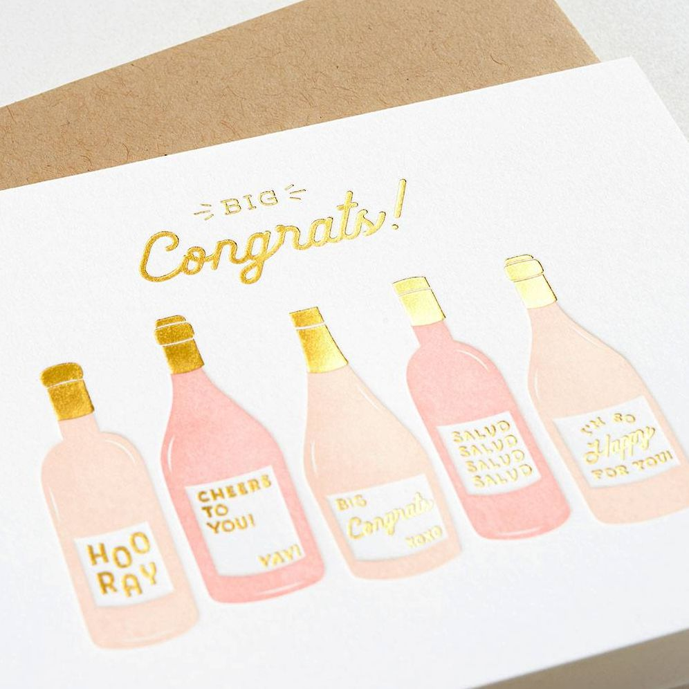 Big Congrats Bottles Card
