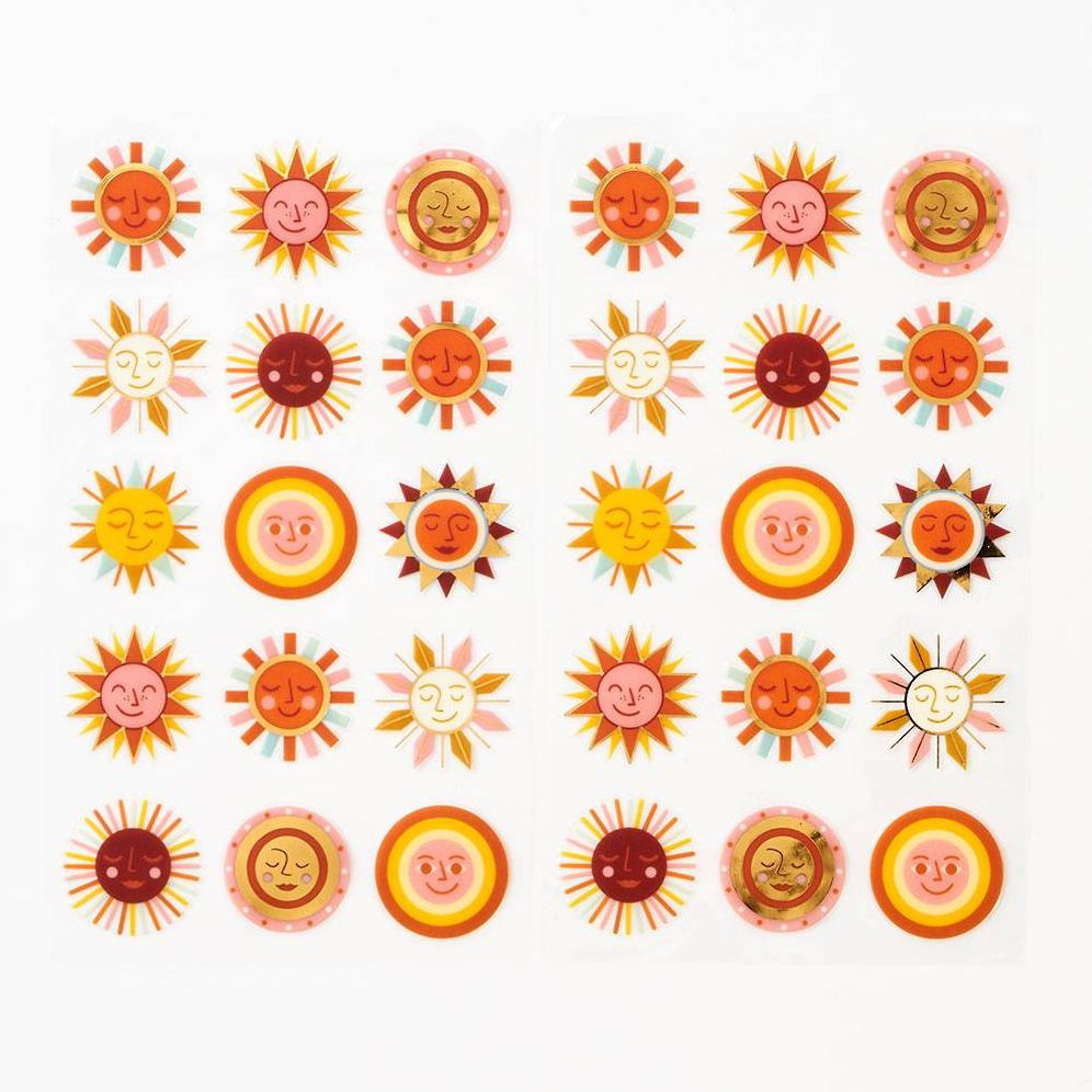 Retro Sun Stickers