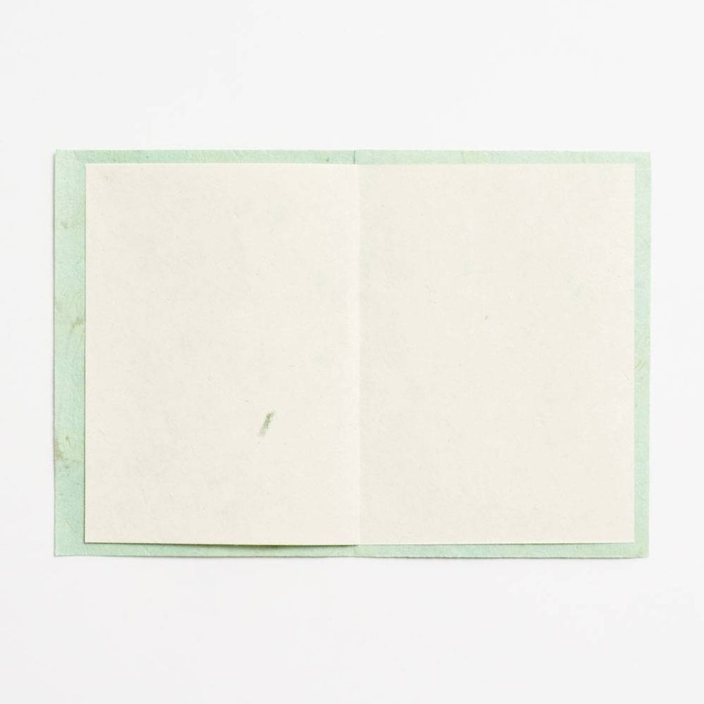White Blossoms on Mint Stationery Set