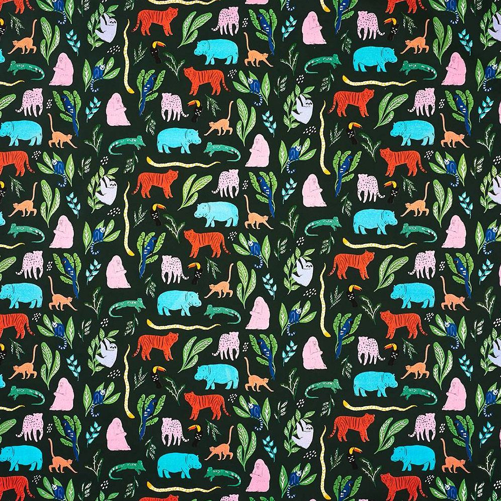 Tropical Jungle Animals Stone Wrapping Paper