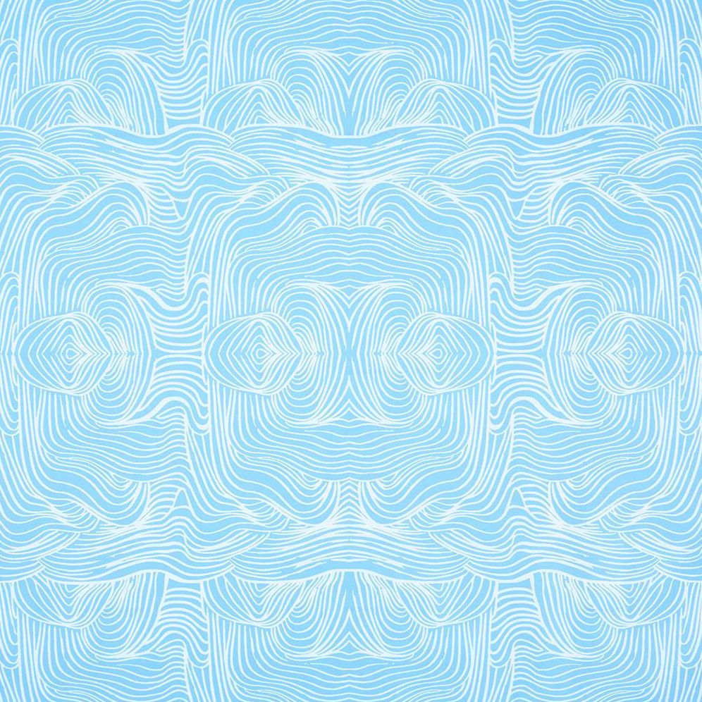 Blue Wave Stone Wrapping Paper