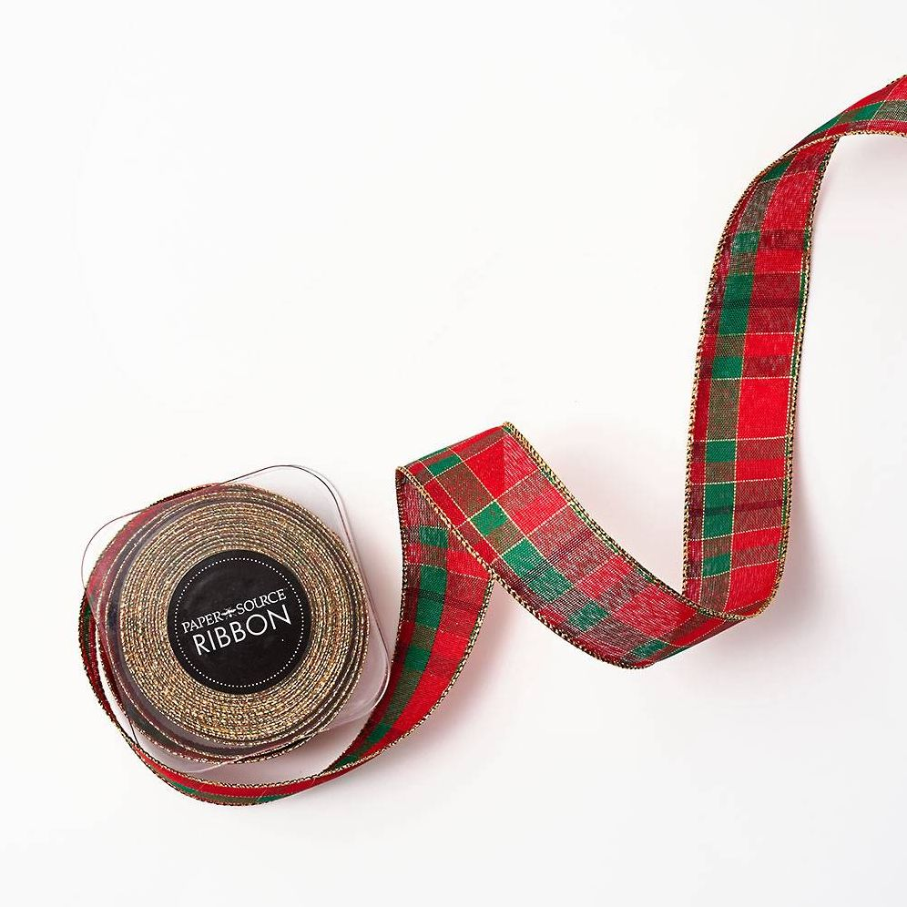 Holiday Plaid Wired Ribbon