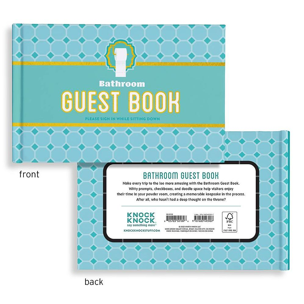 Knock Knock Bathroom Guestbook