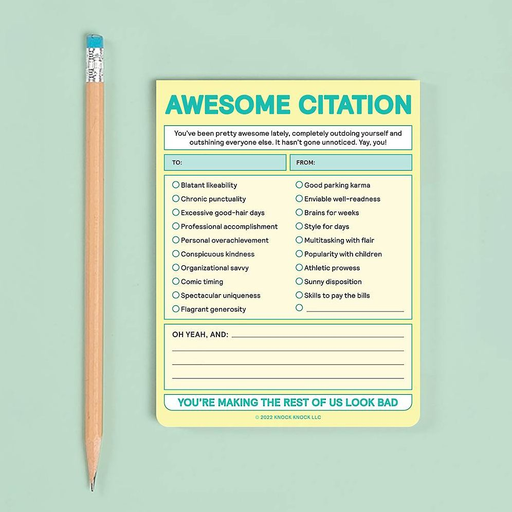 Awesome Citation Pad Knock Knock Nifty Notes