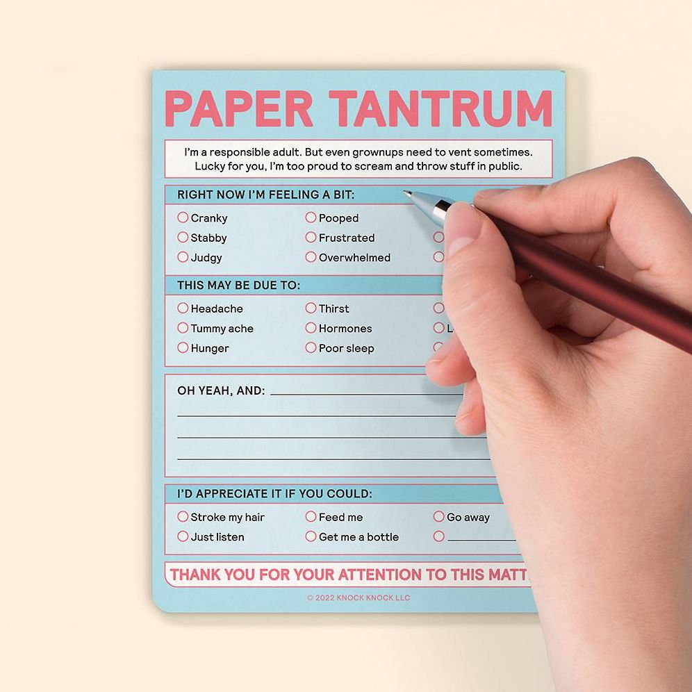 Paper Tantrum Pad Knock Knock Nifty Notes