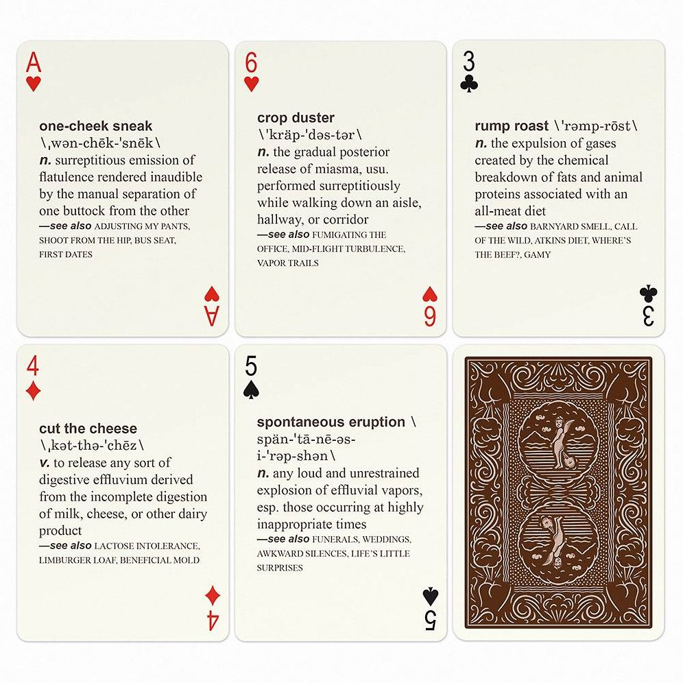 52 Farts Playing Cards Deck