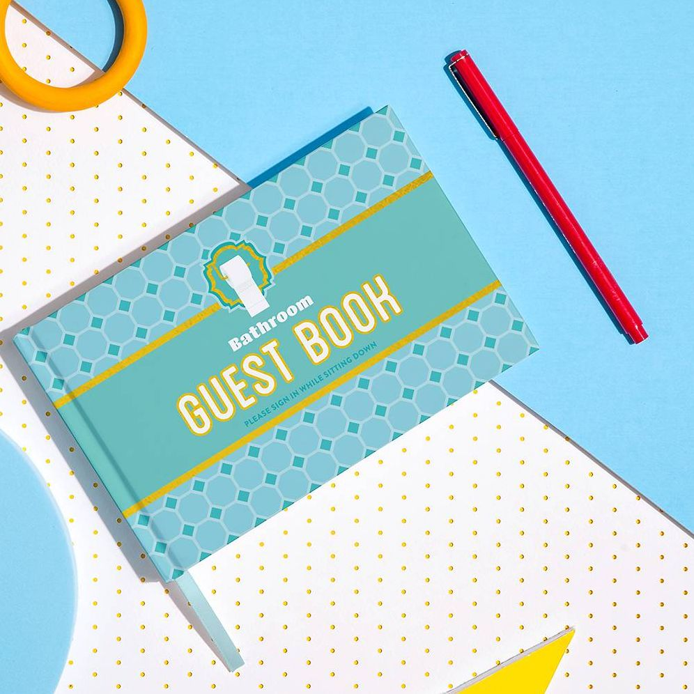 Knock Knock Bathroom Guestbook
