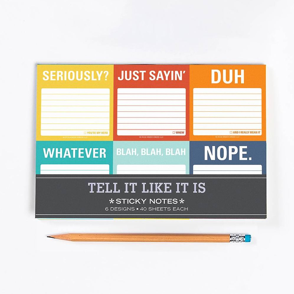 Tell It Like It Is Sticky Notes Set
