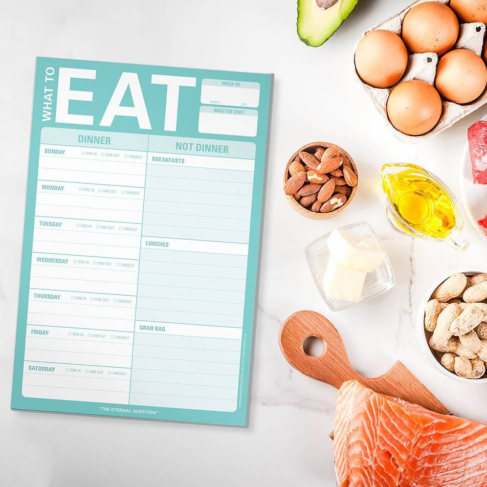 What to Eat Knock Knock Pad with Magnet (Mint Green)