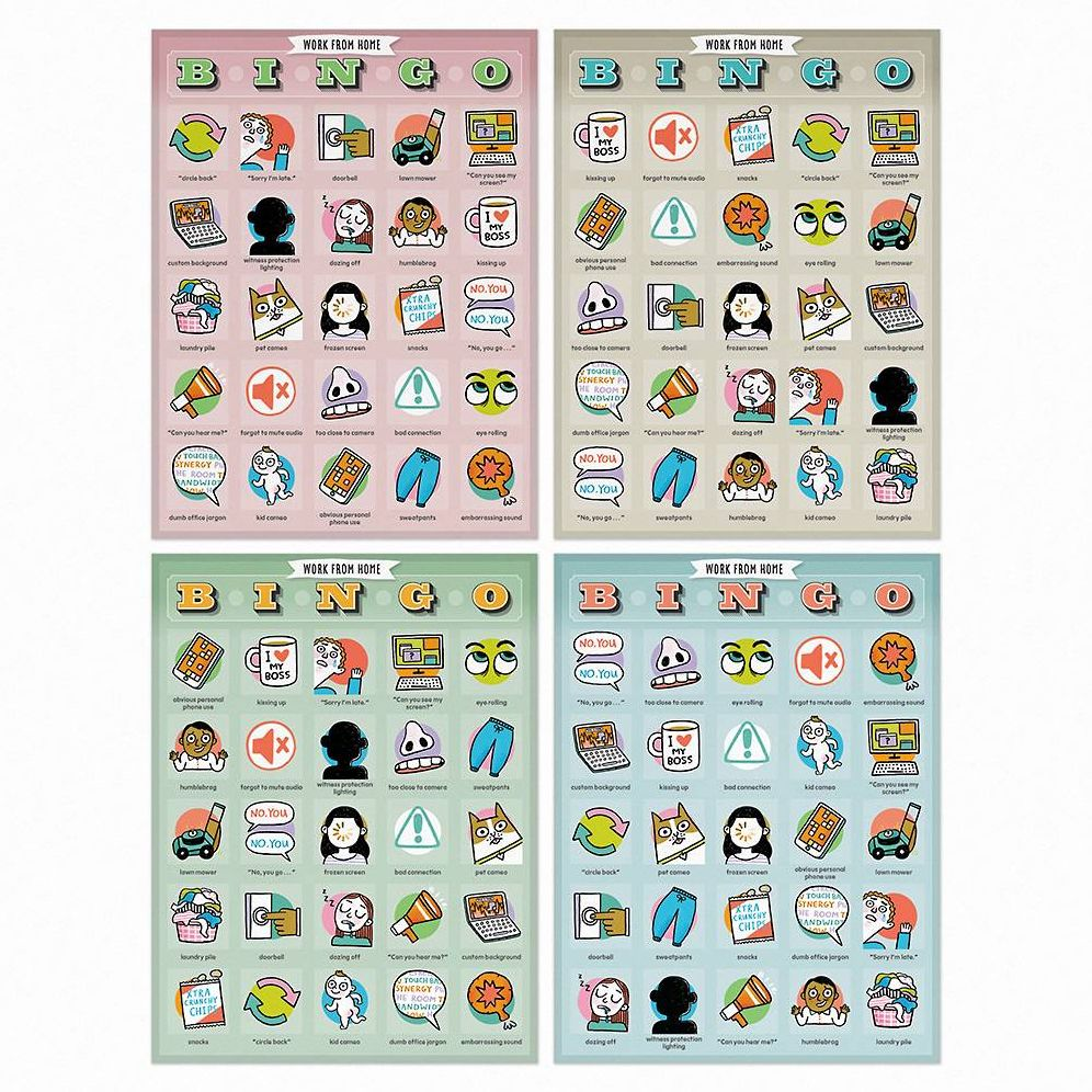 Work-From-Home Bingo Set