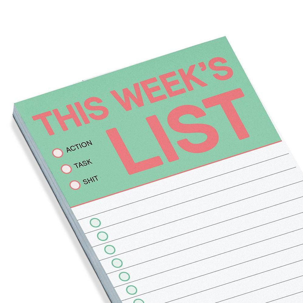 This Week's List Make-a-List Pad
