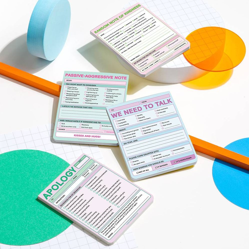 We Need to Talk Pad Knock Knock Nifty Notes (Pastel Version)