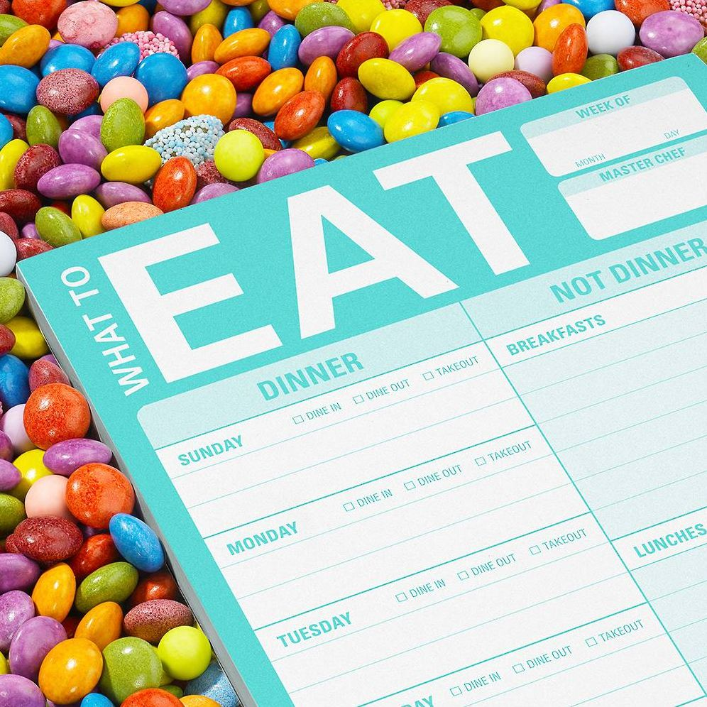 What to Eat Knock Knock Pad with Magnet (Mint Green)