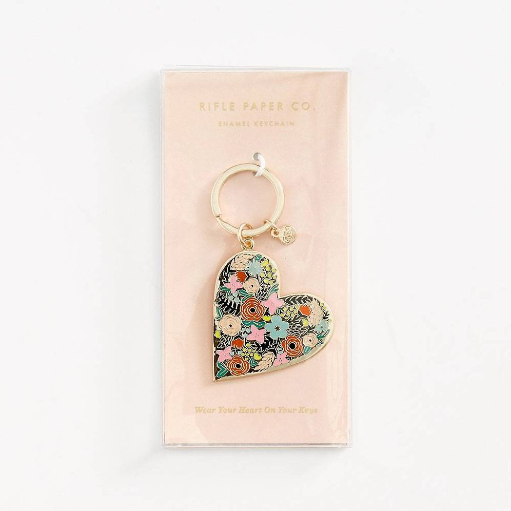 Floral Heart Keychain