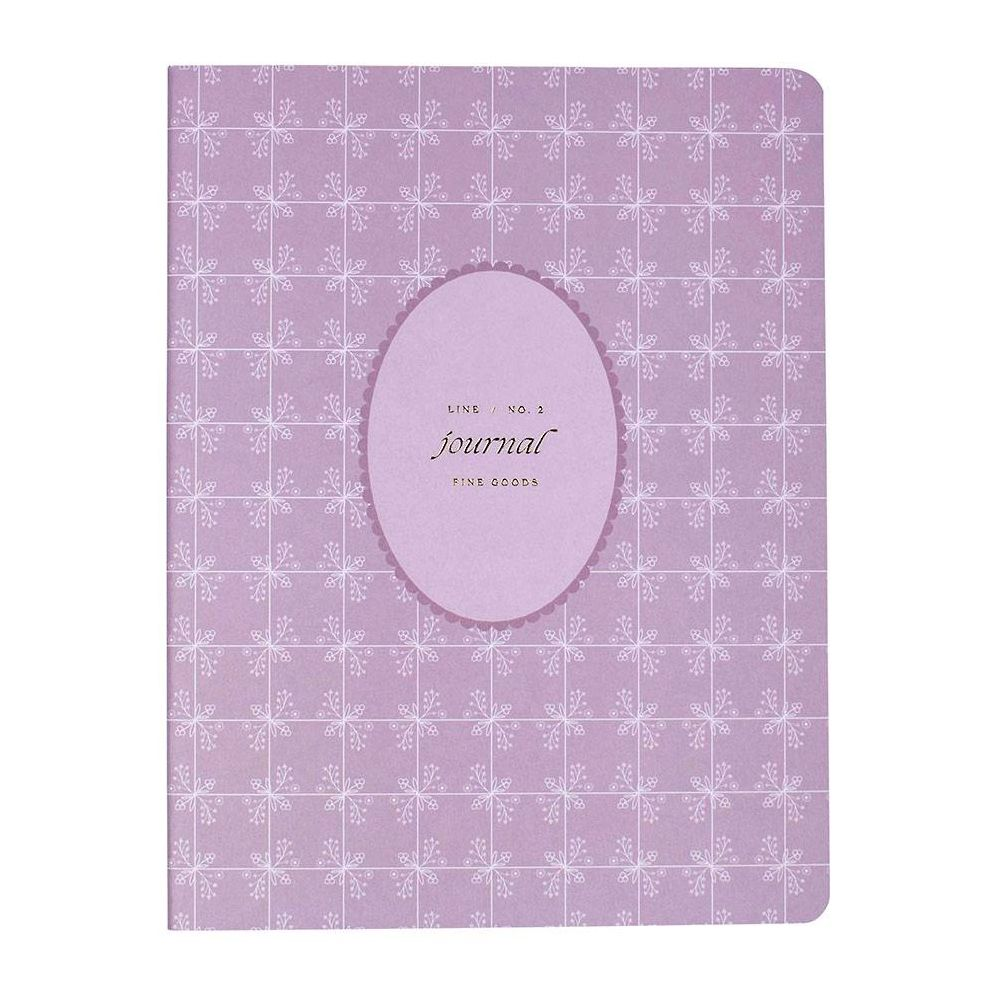 Mauve Paisley Paperback Journals S/3