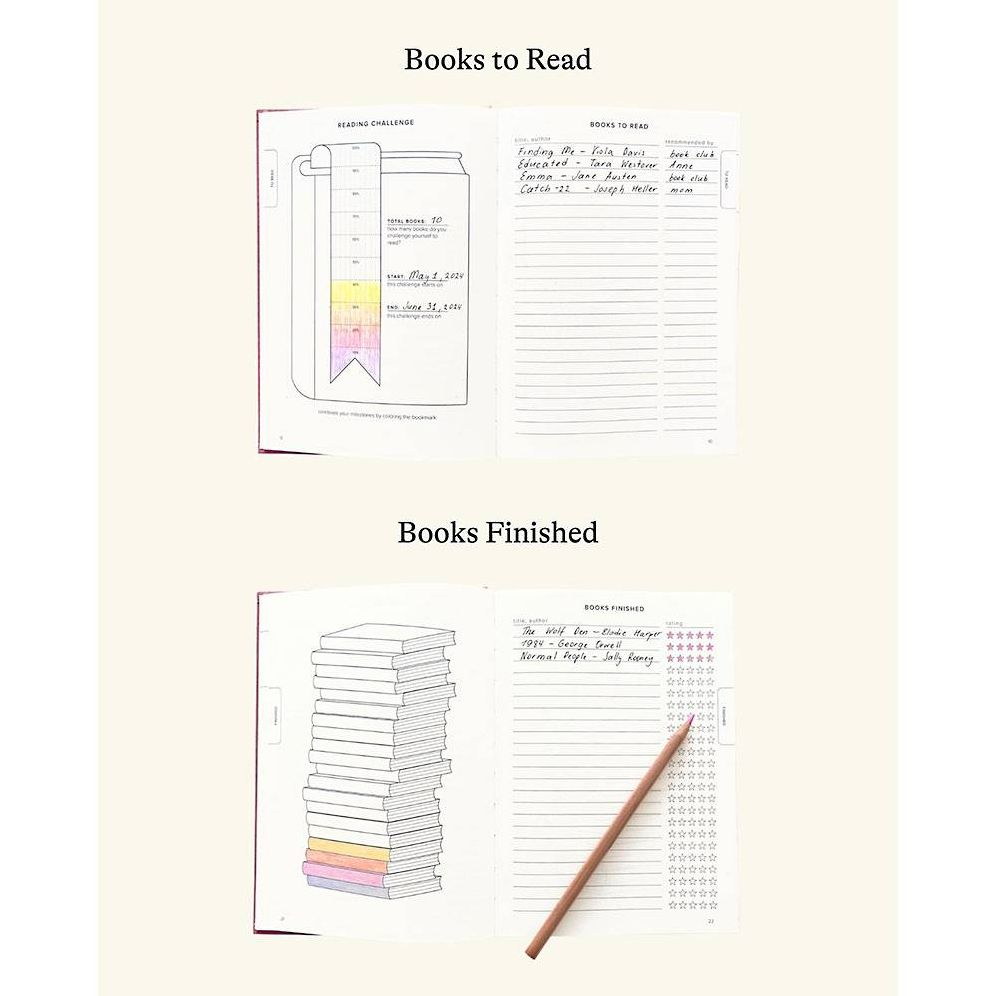 Burgundy Reading Journal