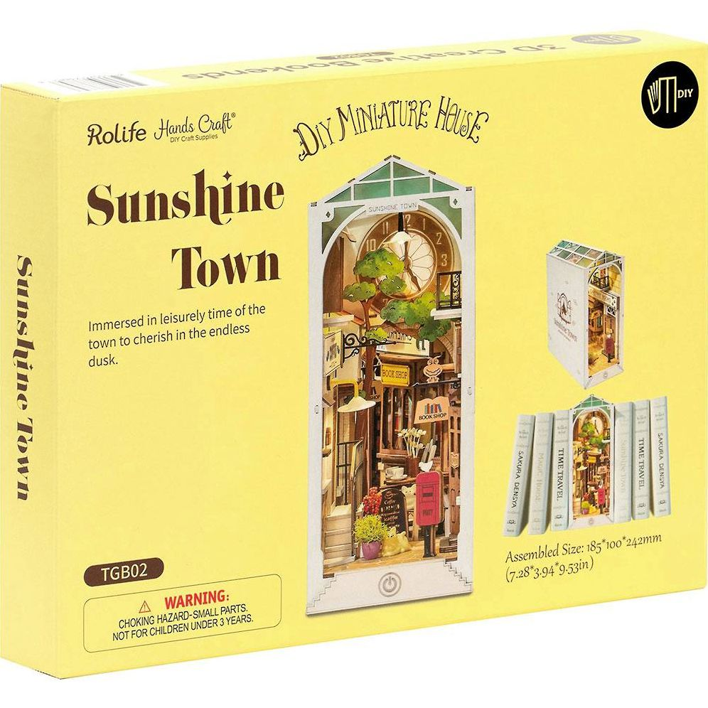 DIY Miniature Bookend: Sunshine Town