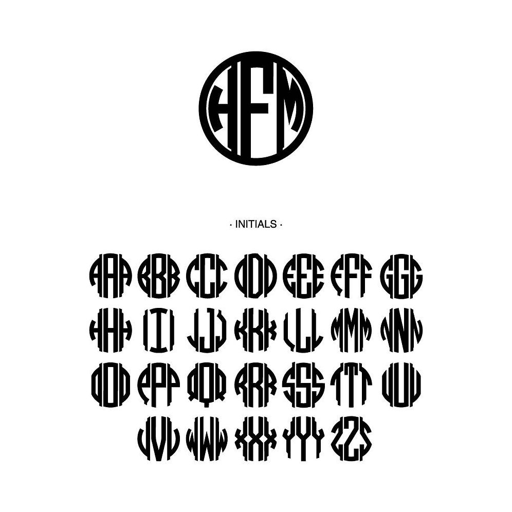 Frosted Green Laser Cut Monogram Coasters