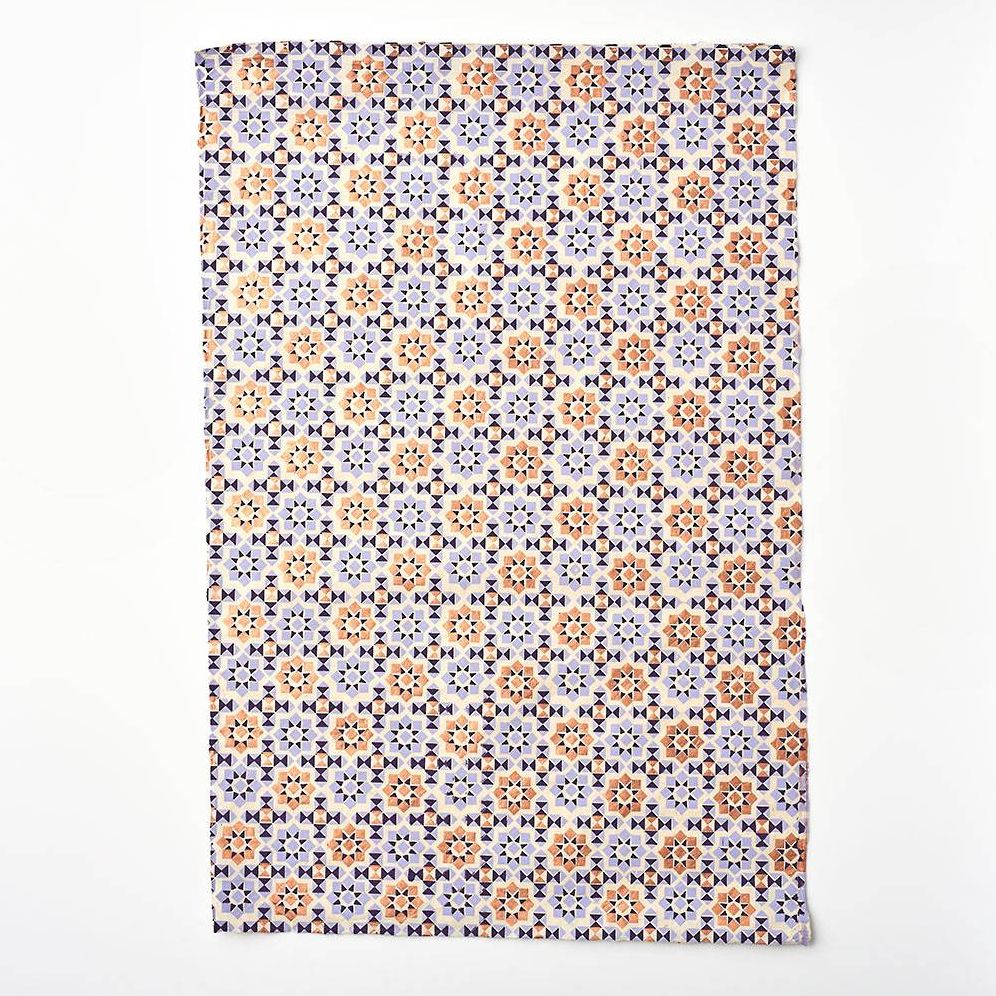 Gold & Lavender Geometric Handmade Paper