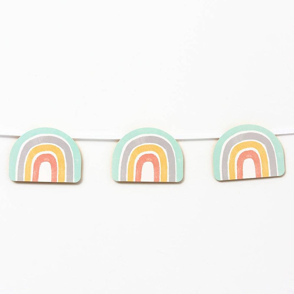Oh Baby Rainbow Die-Cut Banner