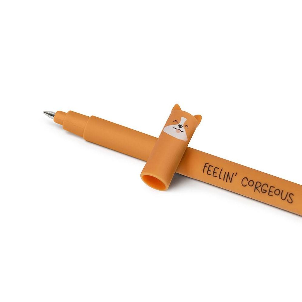 Corgi Erasable Gel Pen - Black Ink