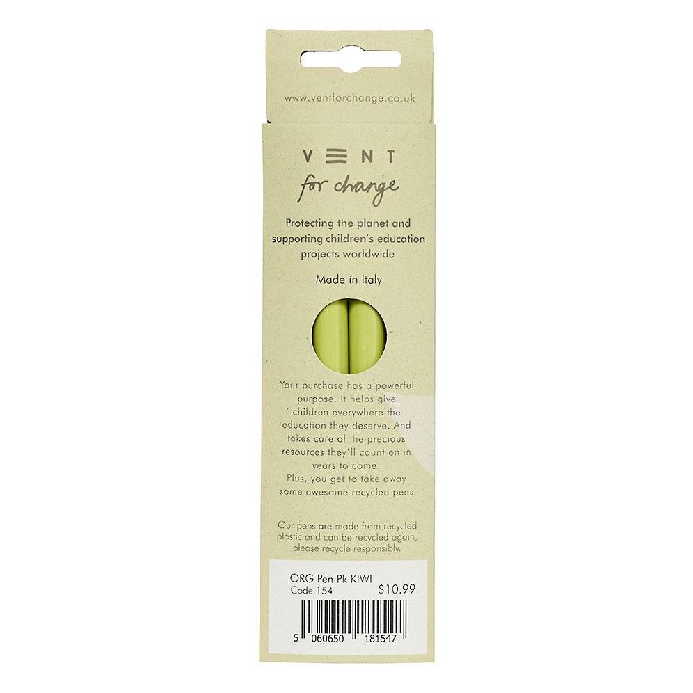 Organics Kiwi Recycled Pens