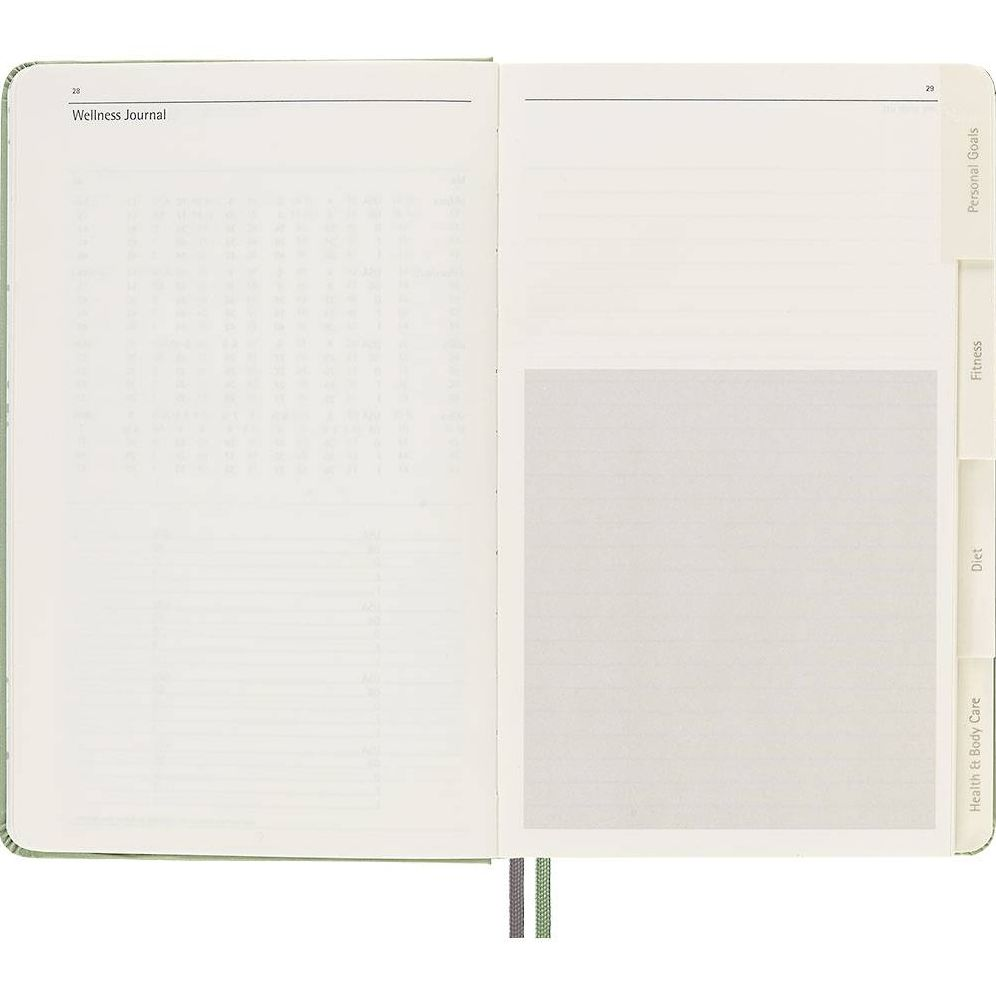 Moleskine Passion, Wellness Journal, Large, Boxed/Hard Cover (5 x 8.25)