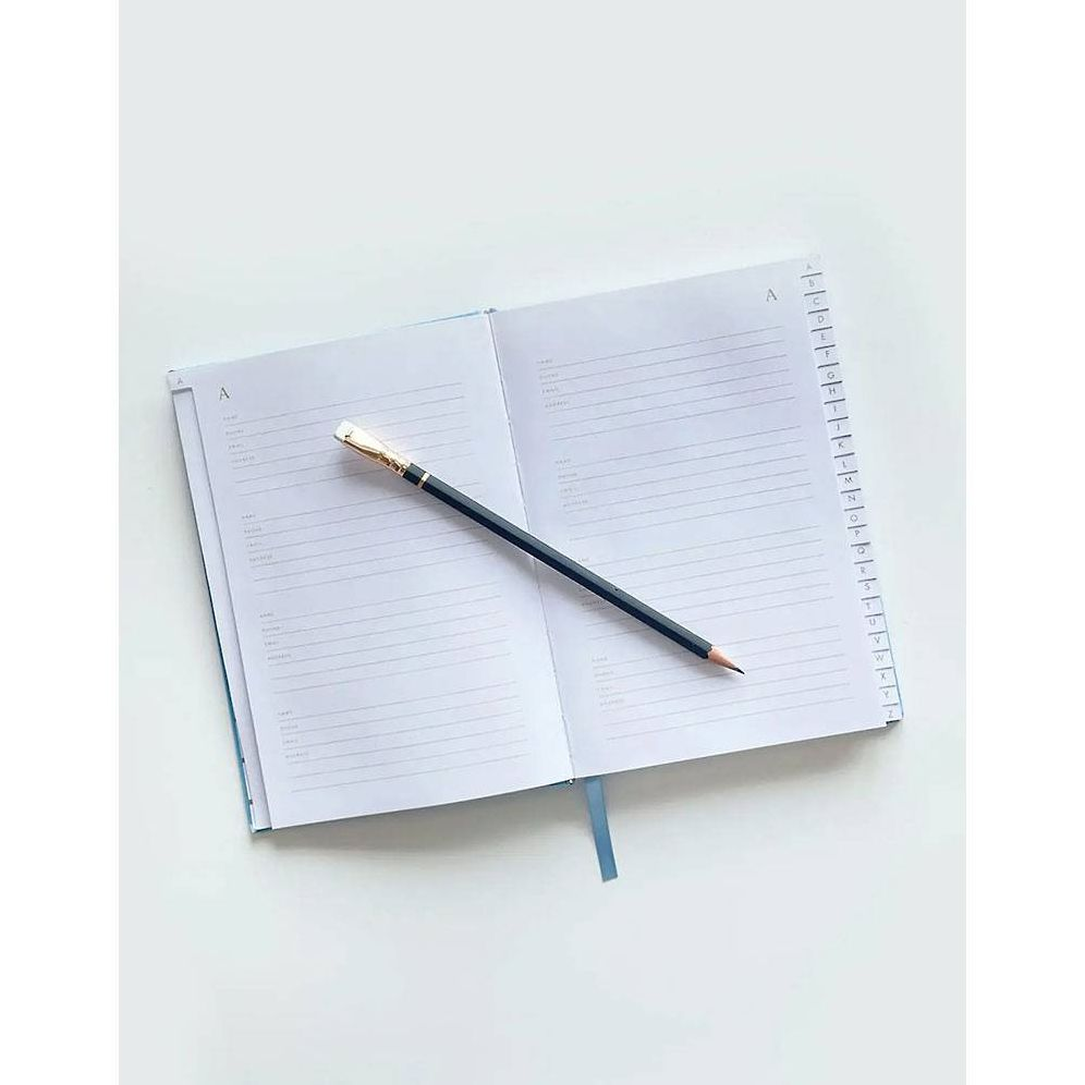 Houses Blue Address Book