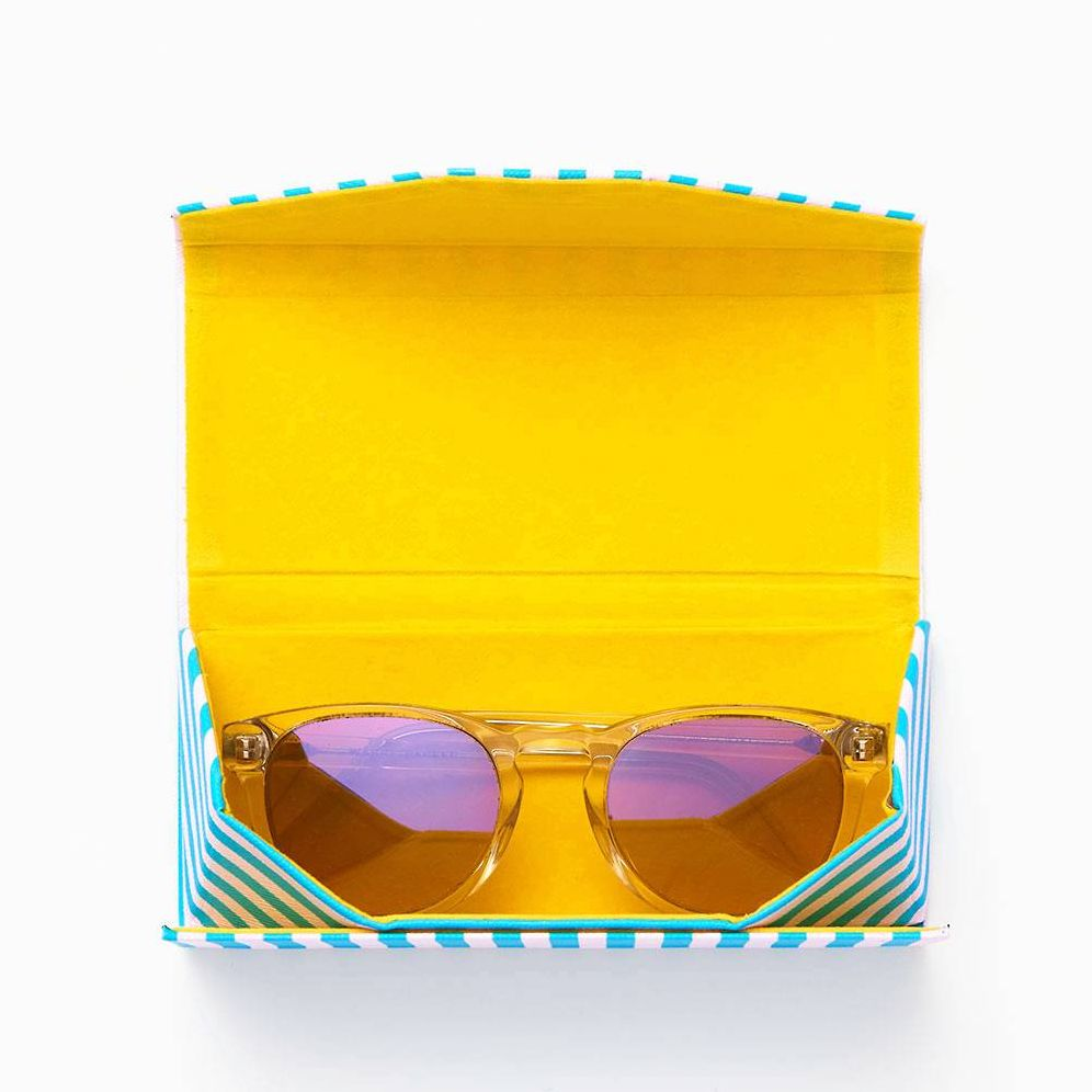 Striped Sunglasses Case