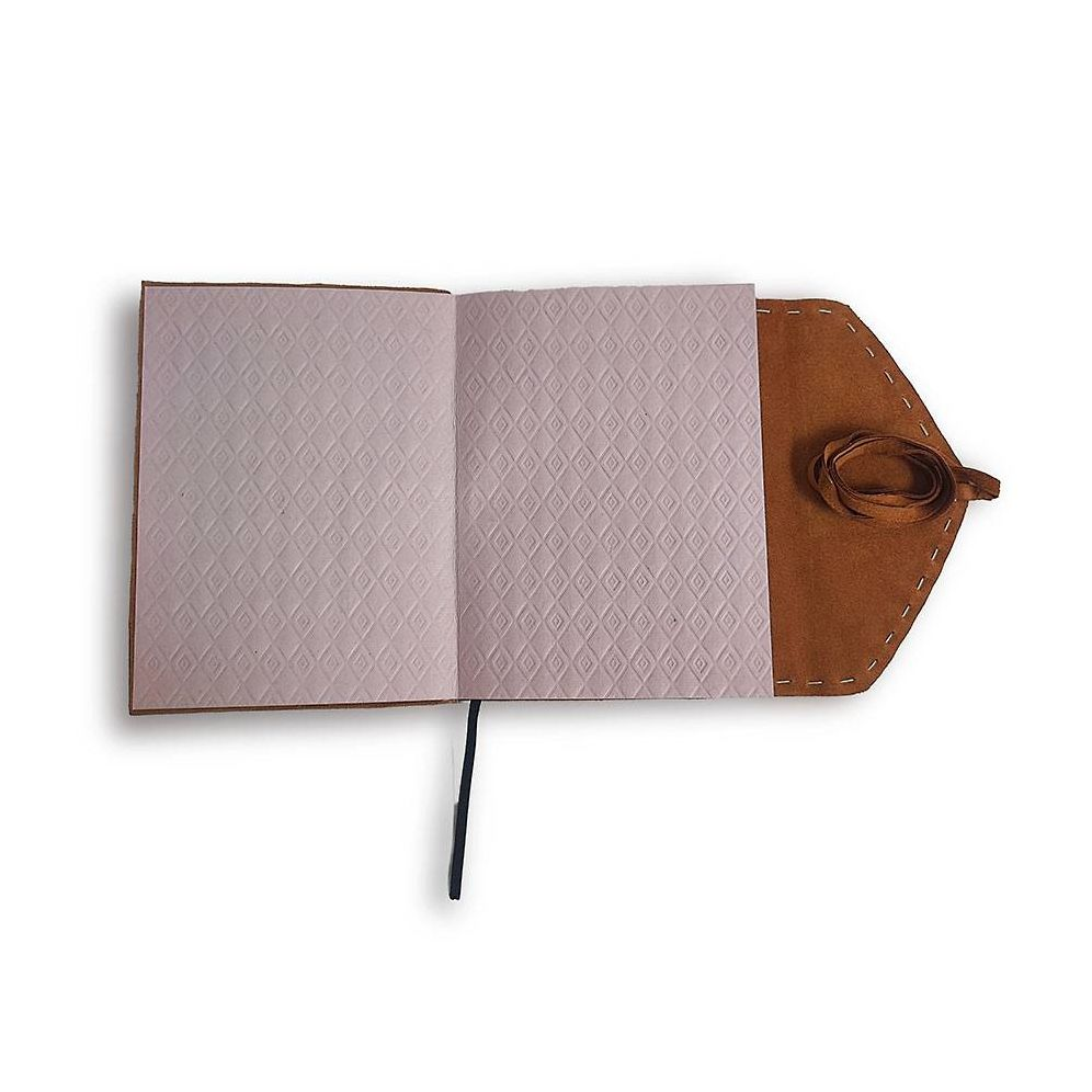 HANDSTITCHE CHESTNUT SUEDE JOURNAL