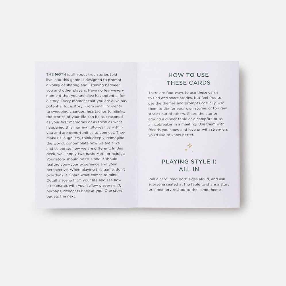 The Moth Presents: A Game of Storytelling