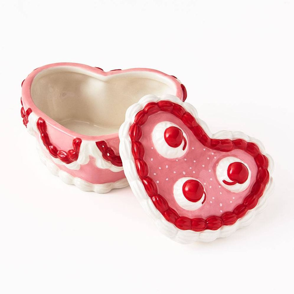Lets Eat Cake Lidded Trinket Dish