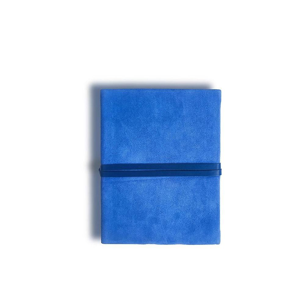 HANDSTITCHED BLUE SUEDE JOURNAL