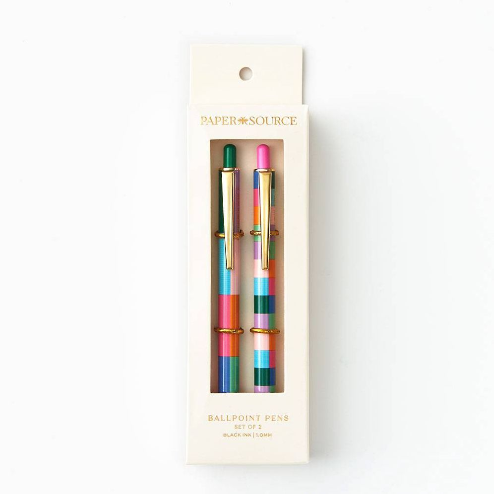PS Collection Colorful Geometric Ballpoint Pen S/2