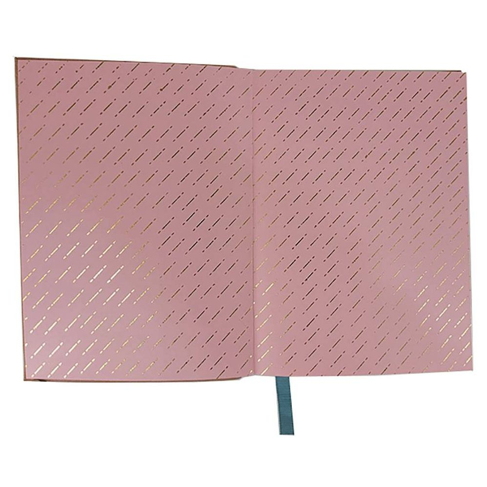 Peach Woven Leather Journal