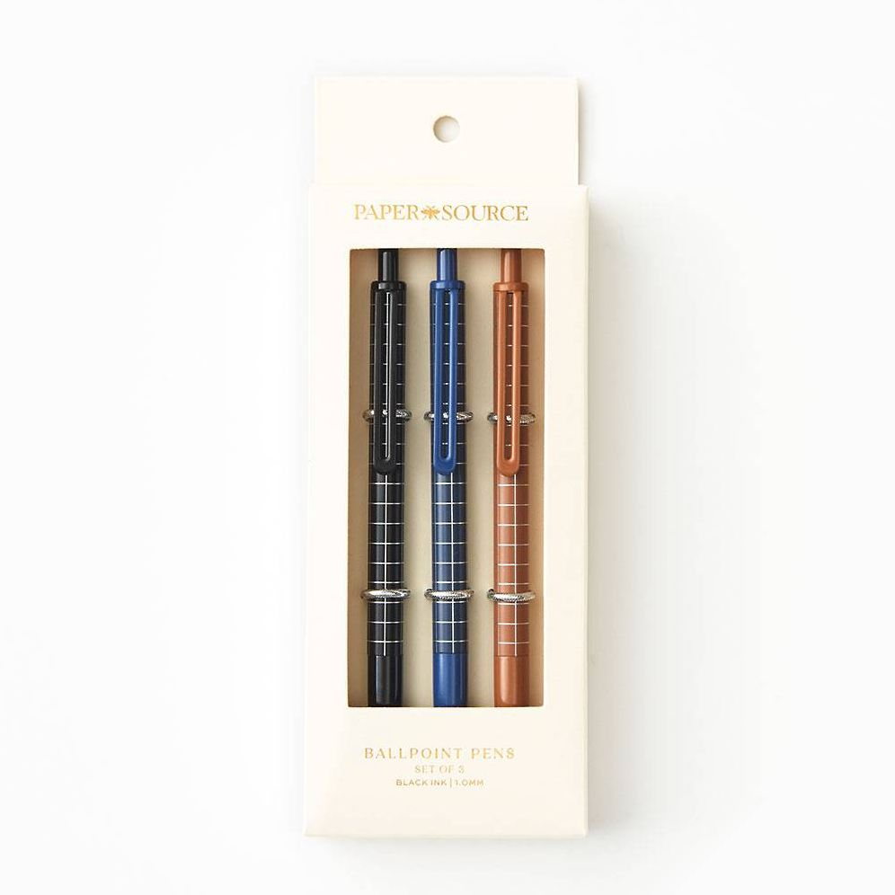 PS Collection Handsome Grid Ballpoint Pen S/3