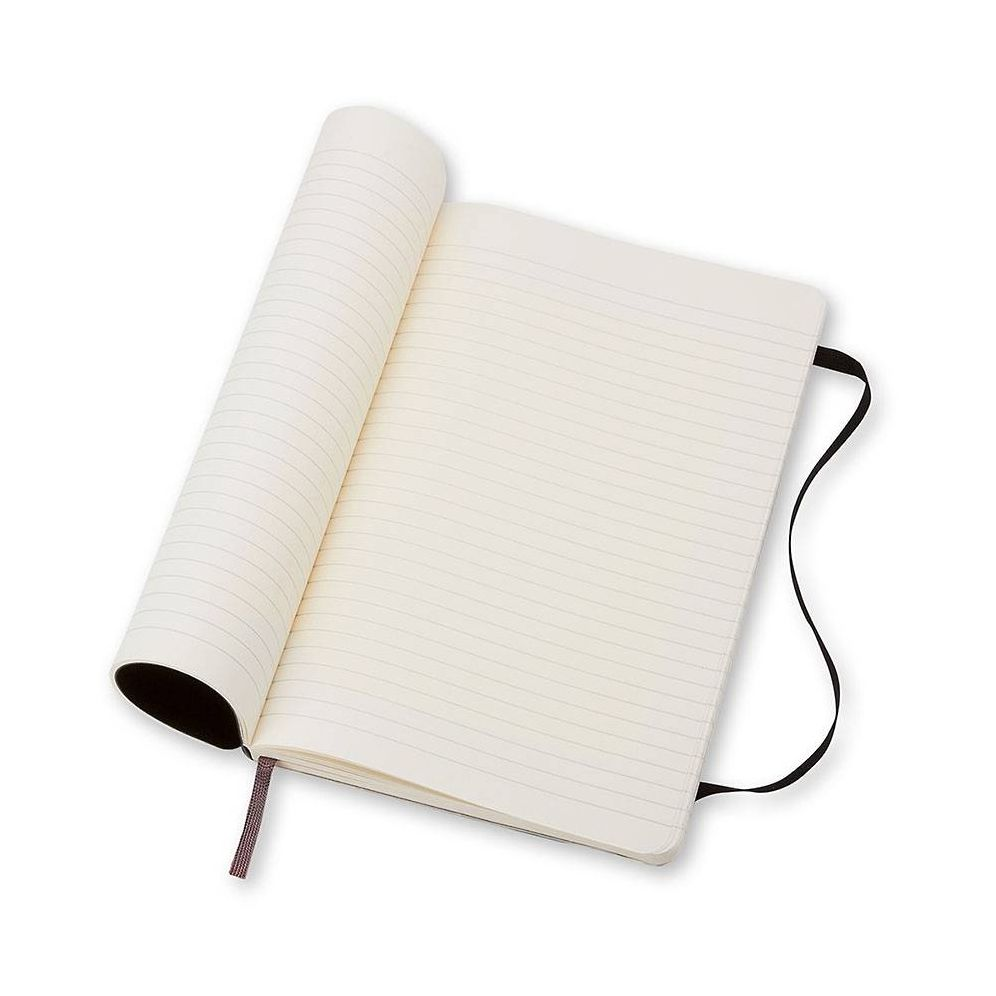 Moleskine Classic Notebook, Large, Ruled, Black, Soft Cover (5 x 8.25)