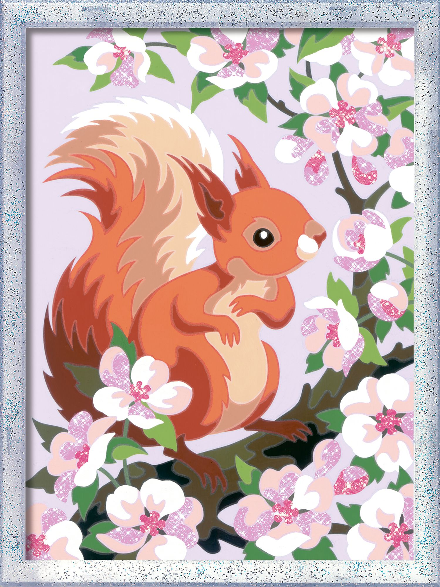 CreArt Paint by Number - Spring Squirrel w/Glitter