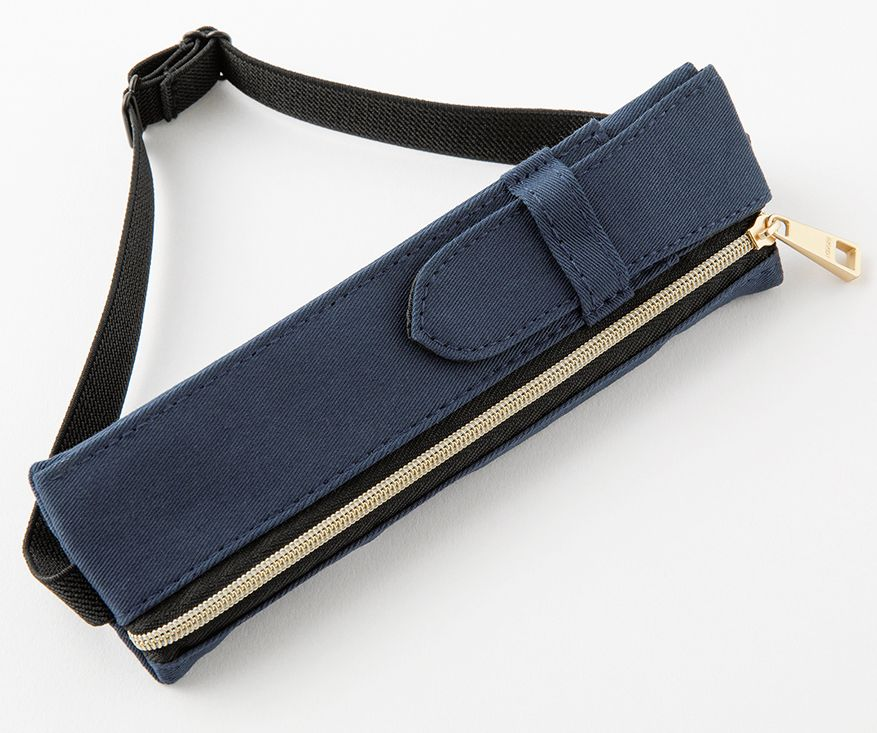 Midori Navy Book Band Pen Case: B6 - A5