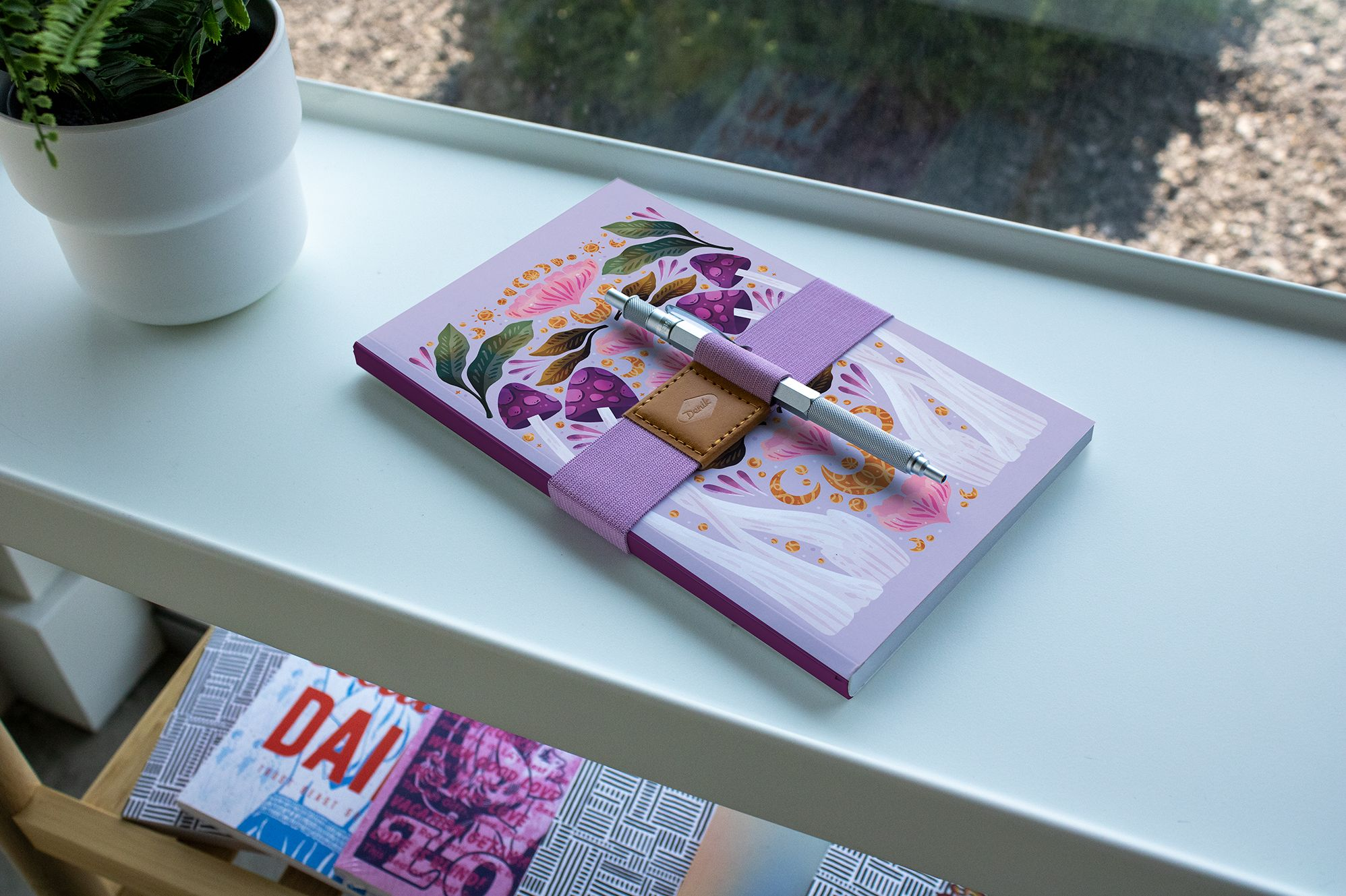 Denik Lavender Pen Loop