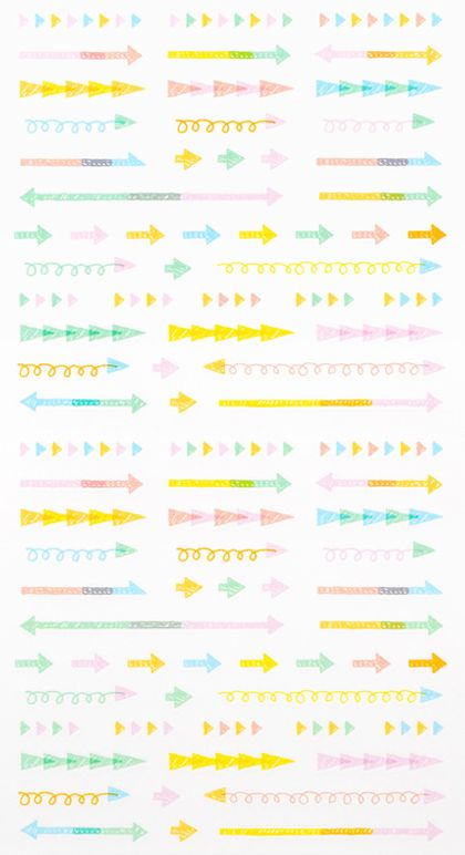 Midori Stickers - Pastel Arrows