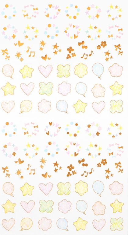 Midori Stickers - Date Twinkling Pastel