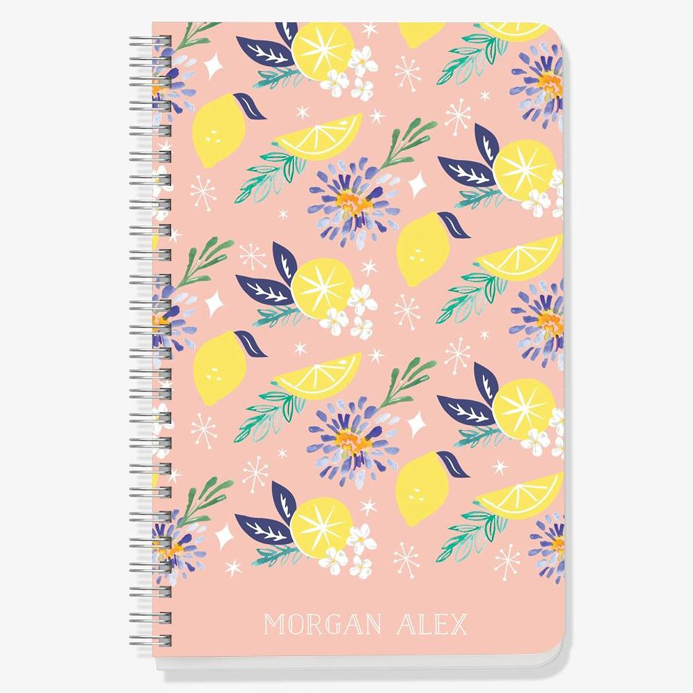 Citrus Floral Custom Journal