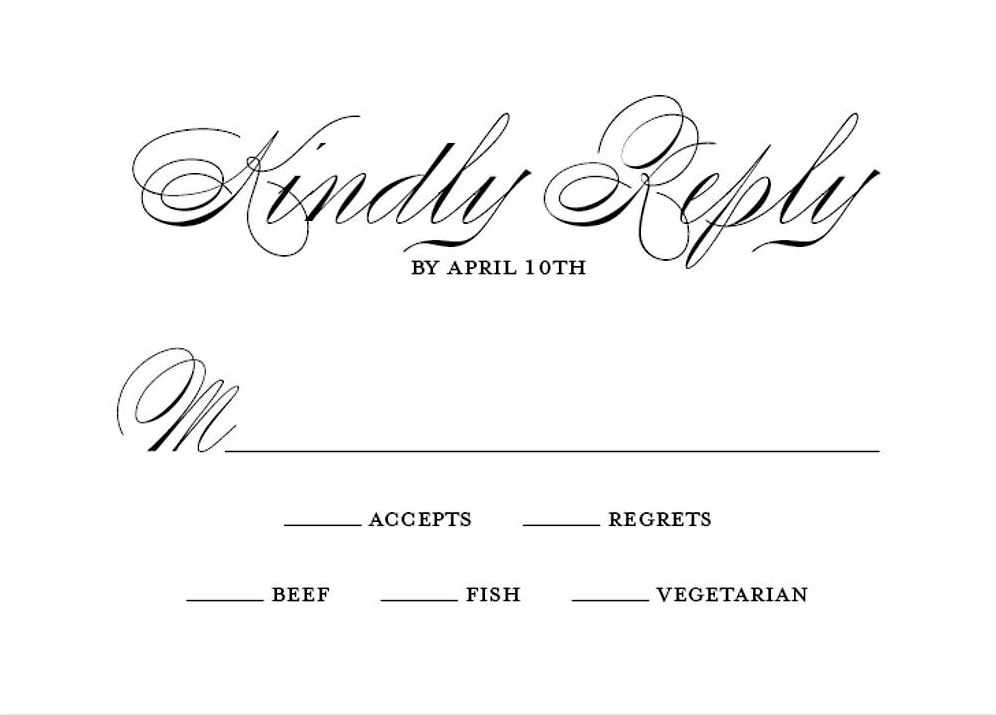 Champagne Border Response Card