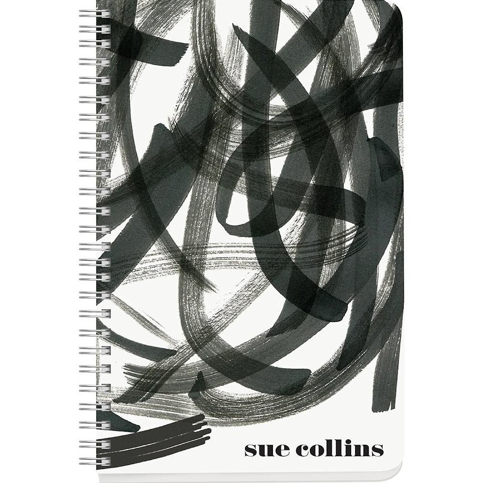 Black Brush Custom Journal