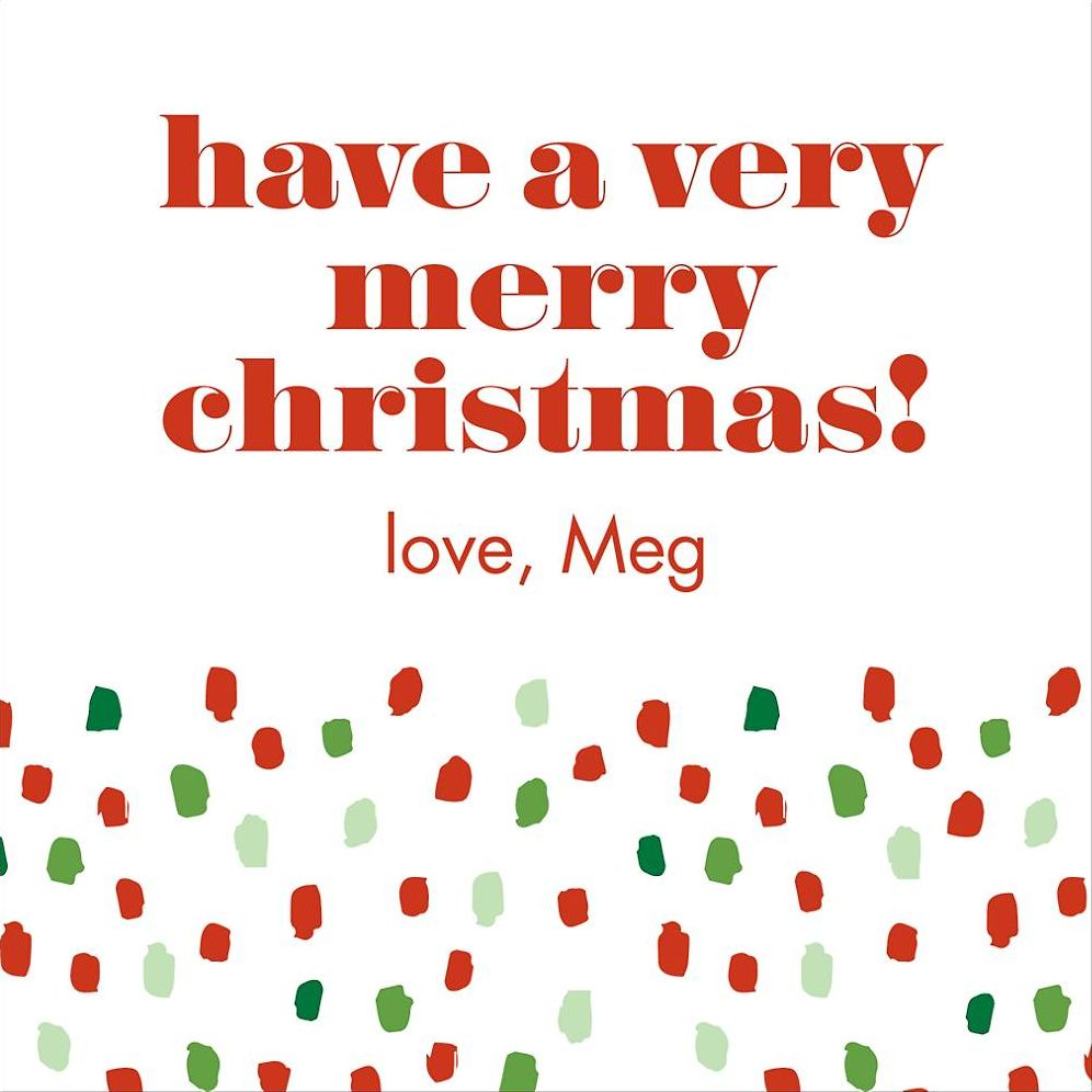 Holiday Flurry Gift Tag Label