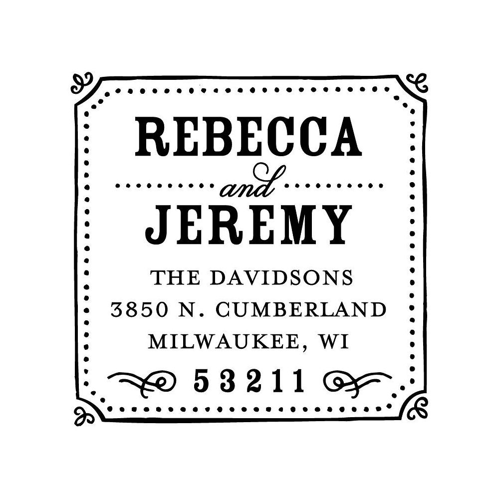 Wedding Chalkboard Custom Stamp, image size:996x996